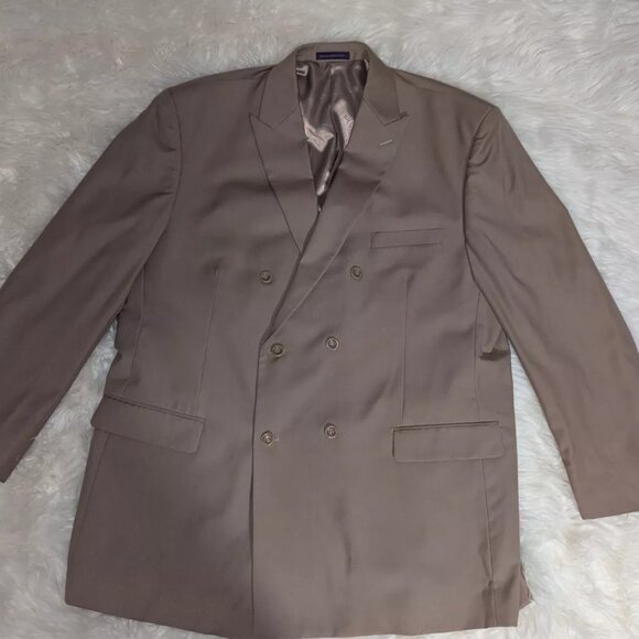 Vintage Vinci Brown Men's blazer Sz. 50L - Picture 1 of 7